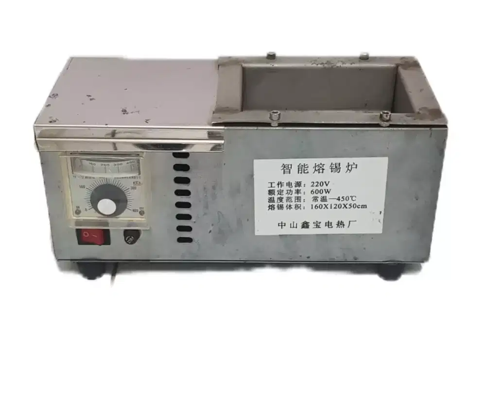 Solder Pot Penglebur Timah 220v 600w 450c Second Normal Tested