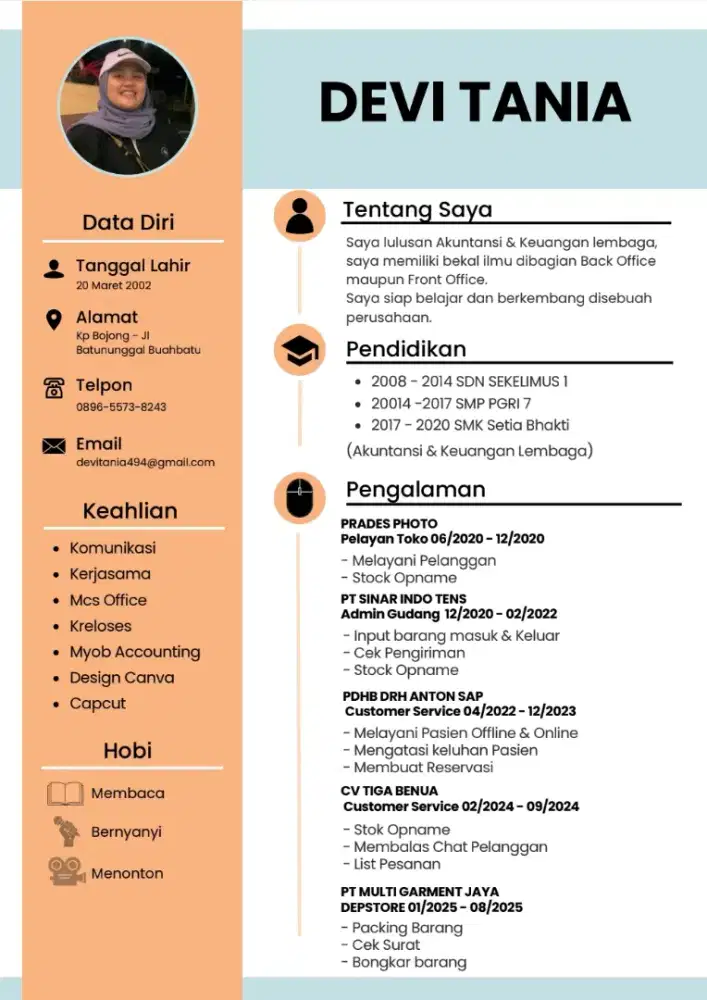 INFO LOKER BACK OFFICE / FRONT OFFICE