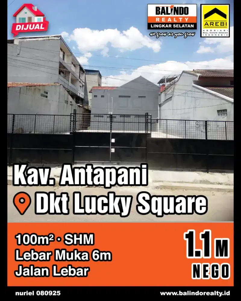 Jarang Ada Kavling Siap Bangun Antapani