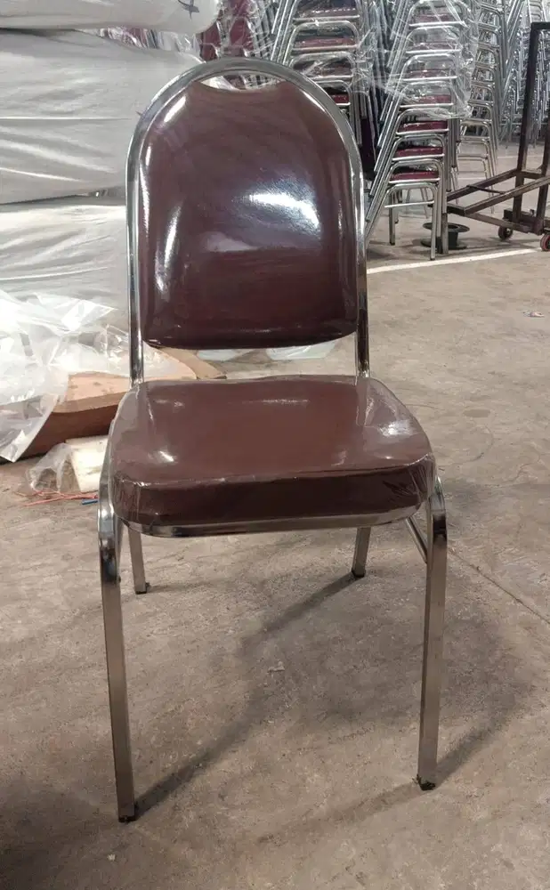 Kursi Susun Bahan Pipa Kotak --> Jok Kain