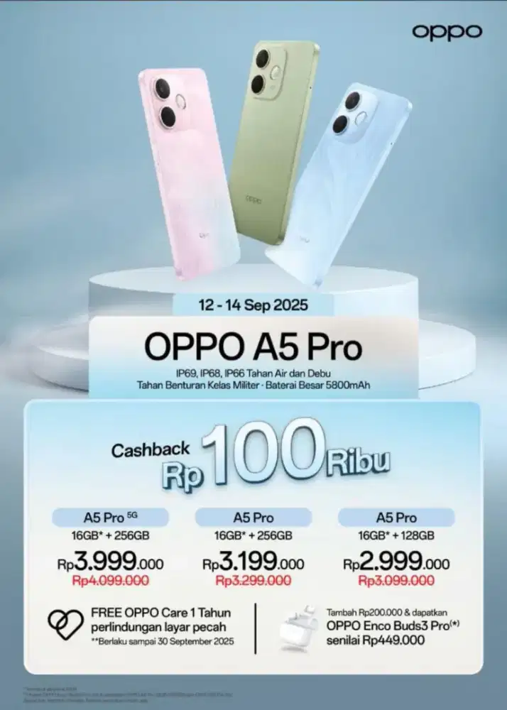 Kredit Oppo A5pro hanya dengan KTP