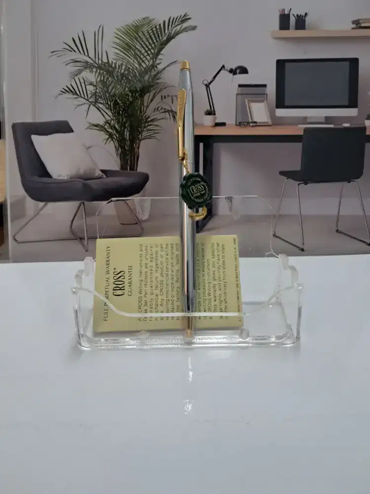 Cross Century Classic Ballpoint Ball Pen silver clip gold made in USA