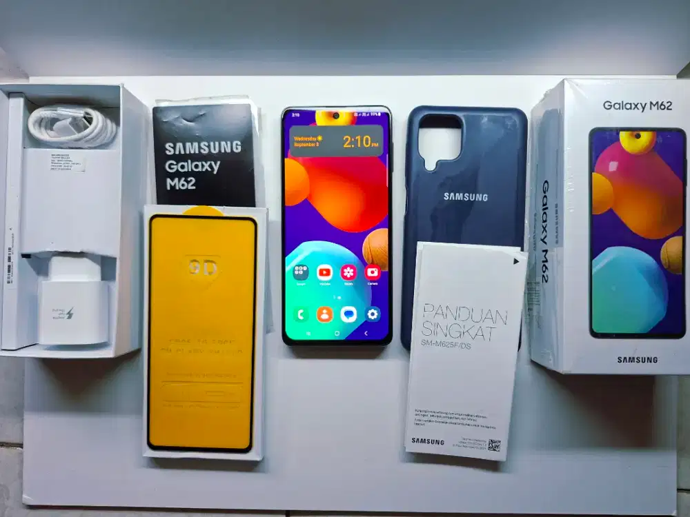 Samsung Galaxy M62 Black Ram 8+8/256 Normal Resmi