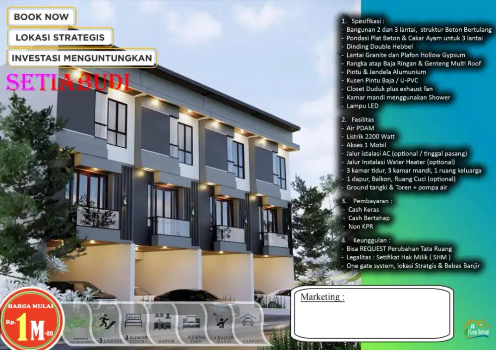 Di Jual Rumah Modern Minimalis di Setia Budi dekat Stasiun Manggarai