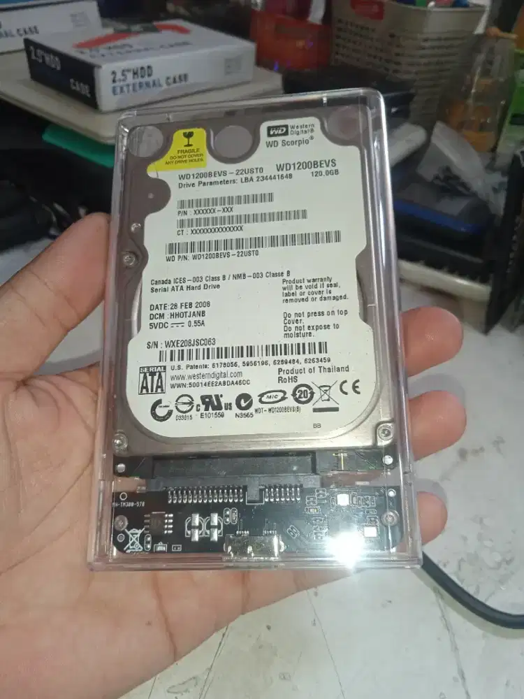 Dijual Hard Disk External 120GB Masih Bagus