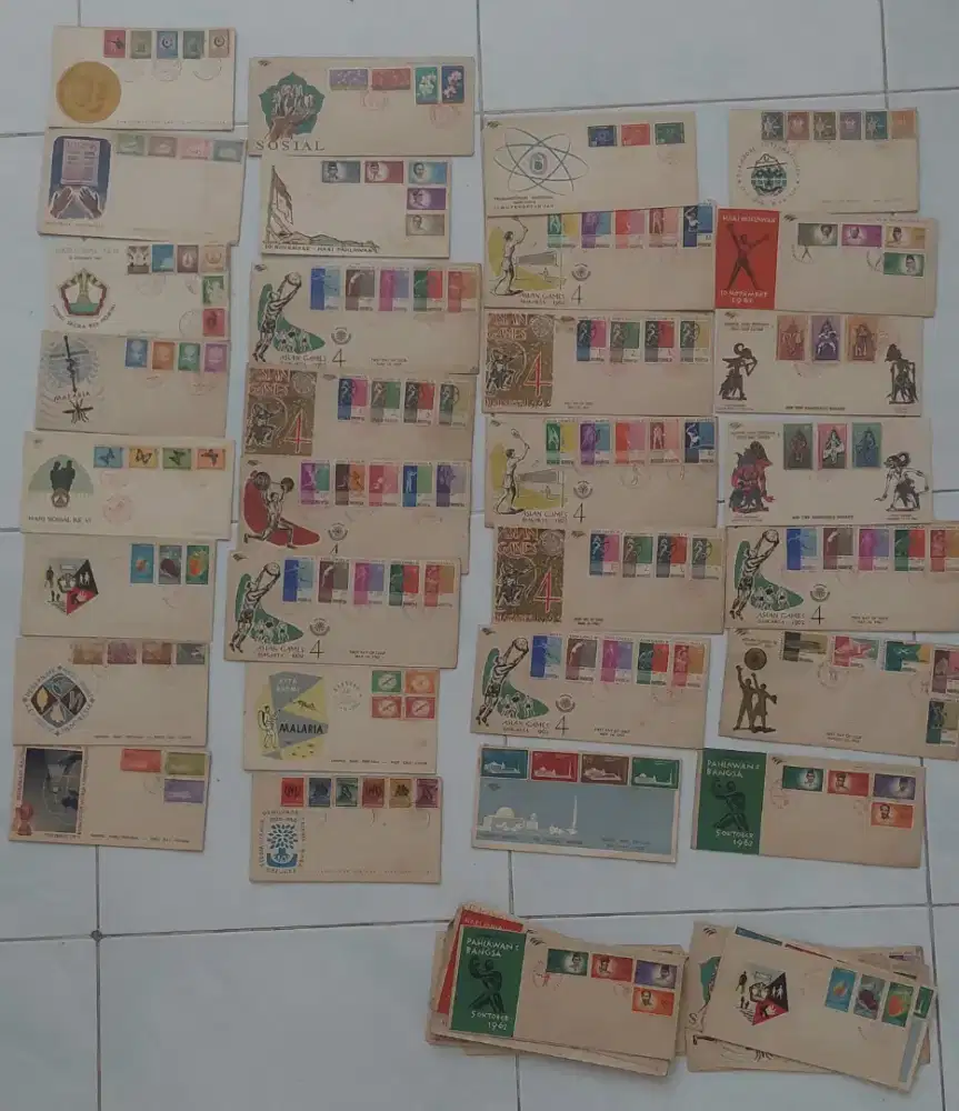 PERANGKO HARI PERTAMA , TERBIT 1962