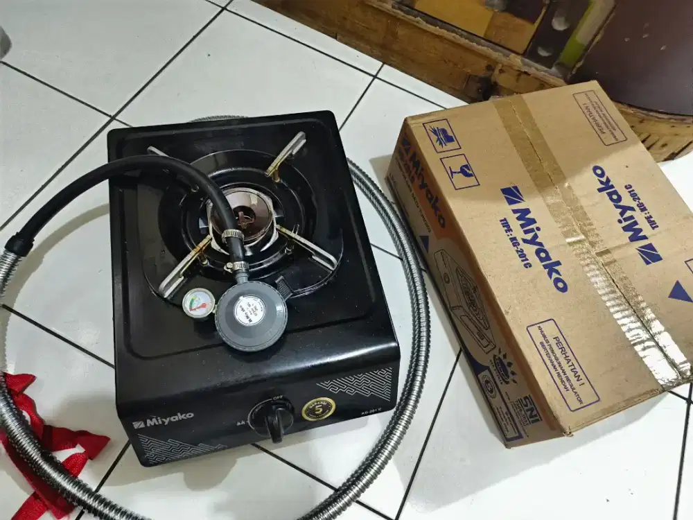 Kompor gas miyako selang dan regulator miyako