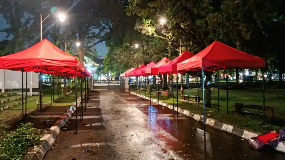 Tenda lipat kualitas standar dan premium, bisa di sewa juga