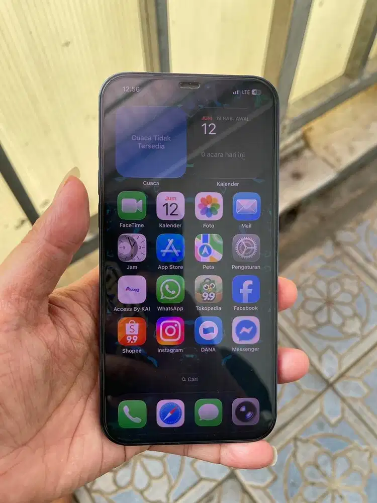 Iphone 12 promax pasific blue 256 gb inter normal