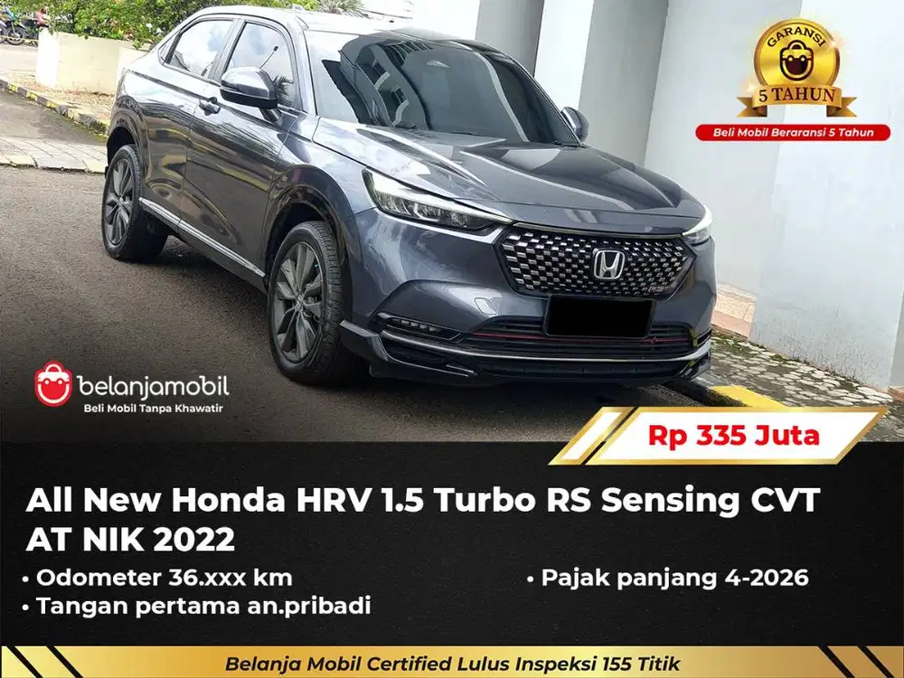 [ PAJAK PANJANG ] Honda HRV HR-V HR V 1.5 Turbo RS Sensing 2022/2023