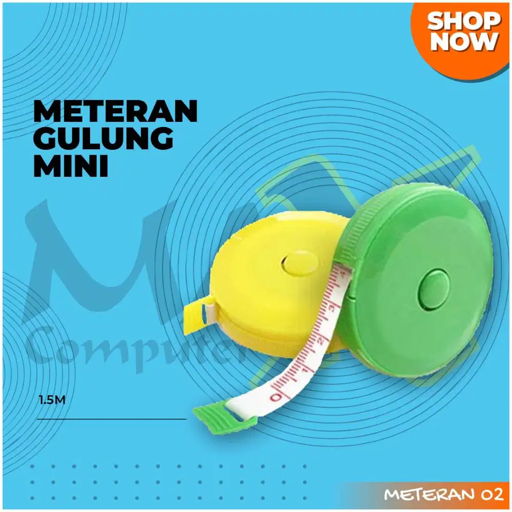 Meteran Gulung Mini 150cm / Alat Ukur Baju / Meteran Roll