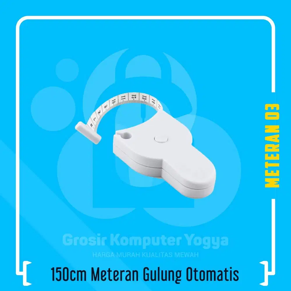 150cm Meteran Gulung Otomatis Meteran Jahit Pengukur Badan Pakaian