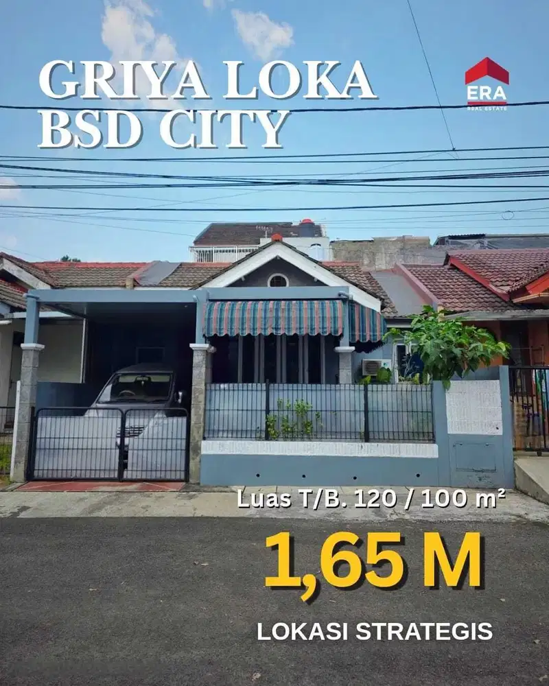 DiJual Cepat Rumah Griya Loka Sektor 1.6 BSD CITY