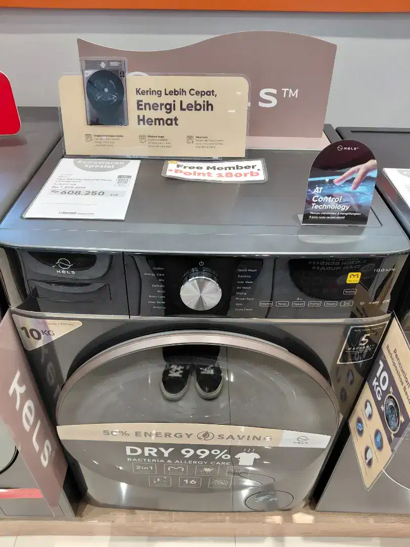 KELS WASHING MACHINE FRONT LOADING 10KG