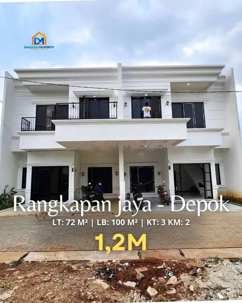 Rumah baru siap huni Dp 30jt free semua biaya² kpr 7jt/bln depok