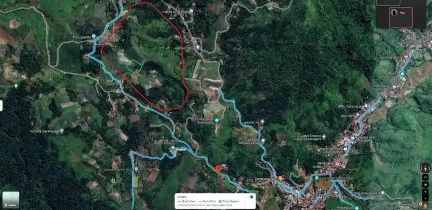 Dijual Tanah 4,2 Ha. Sertifikat Hak Milik. Di Cianjur