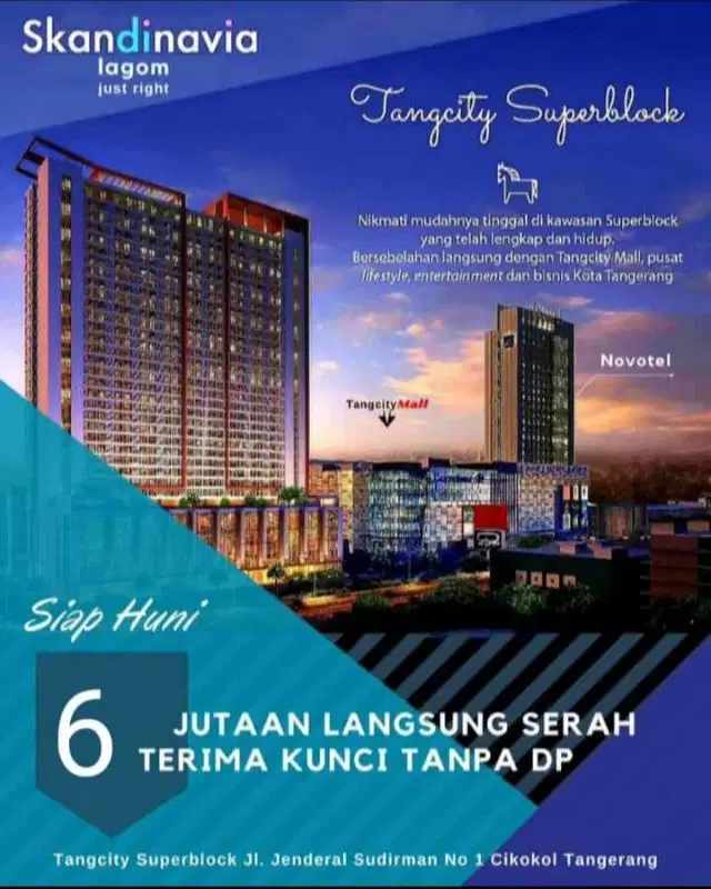 Jual dan sewa apartemen Skandinavia tangerang