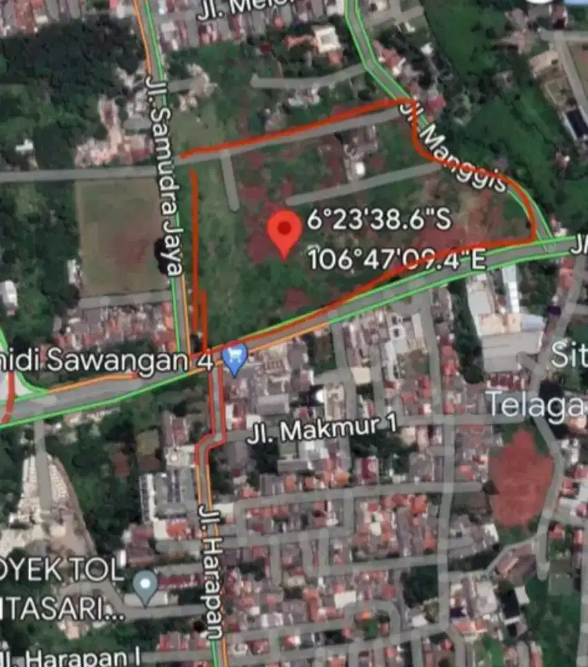 Dijual Dibawah NJOP    Samping Pintu Tol Sawangan, Jl. Raya Sawangan