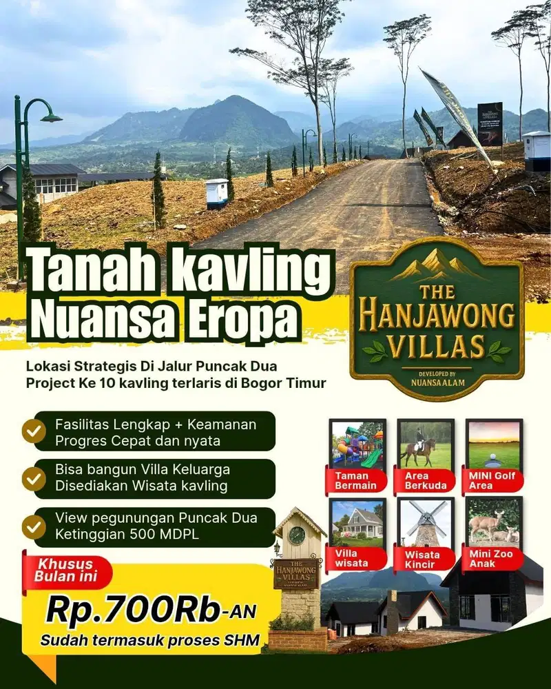 DIJUAL TANAH DIKAWASAN KAVLING EROPA COCOK BUAT BANGUN VILLA