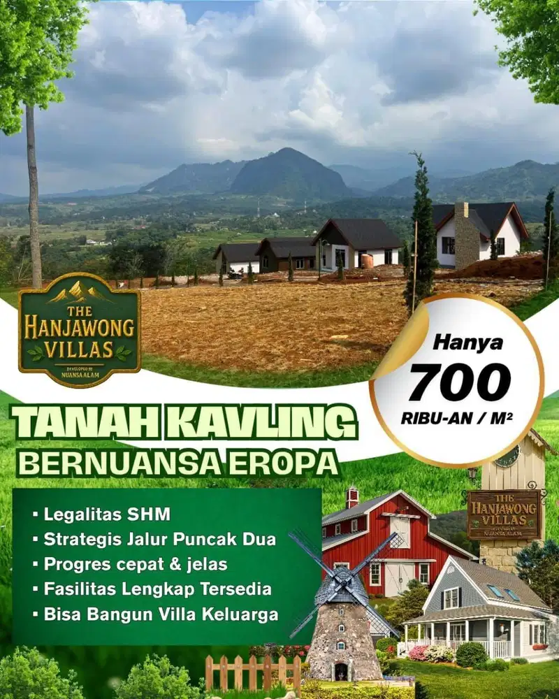 DIJUAL TANAH SHM DIKAWASAN KAVLING EROPA VIRAL BOGOR