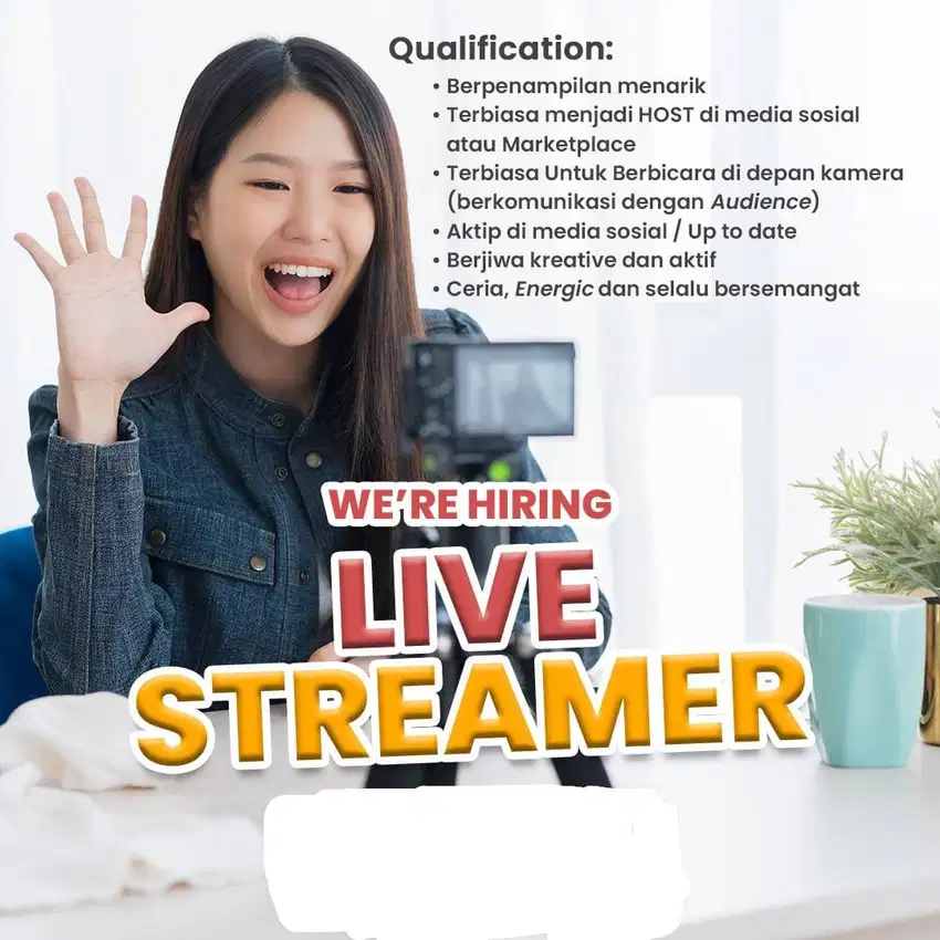 Di butuhkan Host Live Streaming