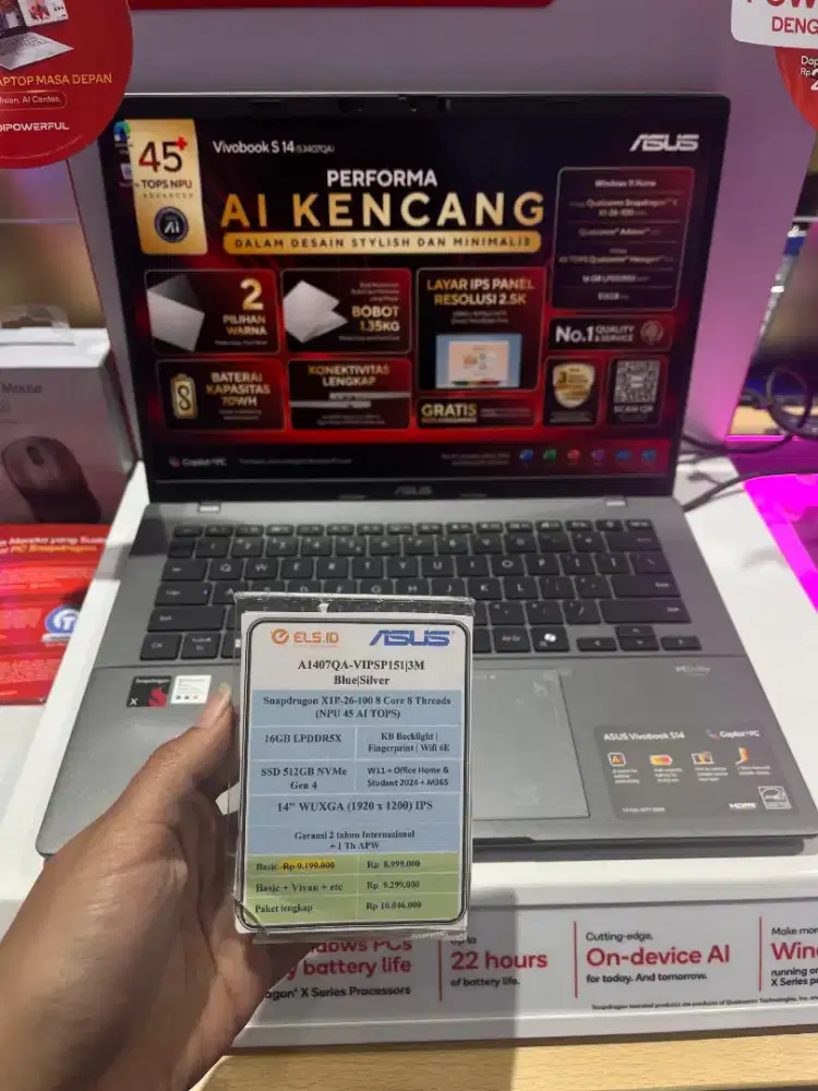 Laptop Asus A1407QA Promo Kredit free DP Bunga ringan