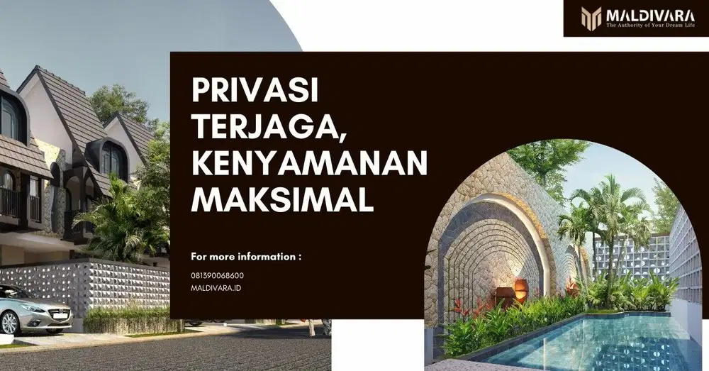 VILLA LUAS DENGAN 2 KAMAR FULL FURNIS BATU MALANG