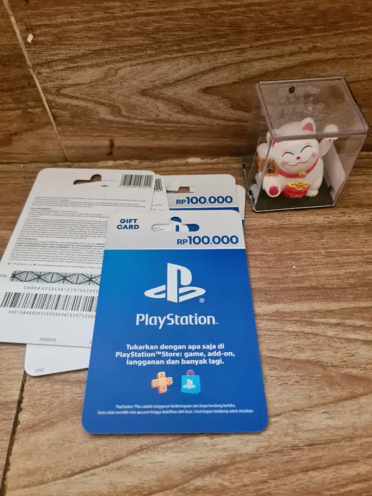 Voucher card gift Play Station 100RB (TERMURAH & MASIH BISA NEGO)