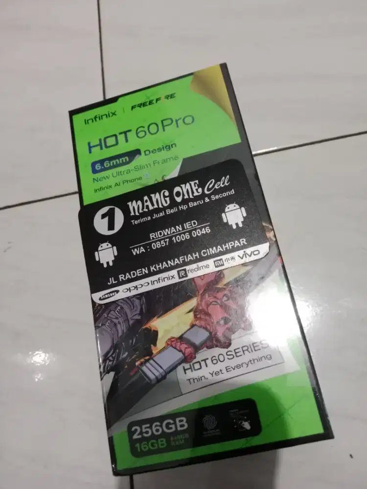 Infnix hot 60 pro 8/256 baru fres