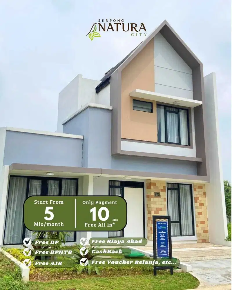 Rumah cantik tanah luas di serpong