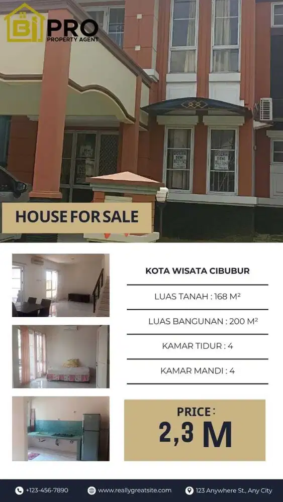 Dijual rumah murah kota wisata cibubur