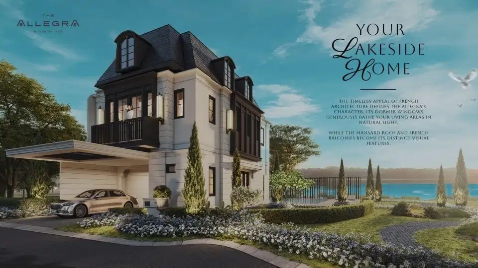 RUMAH 2 LANTAI ALLEGRA LAKE VIEW STRATEGIS CBD CIKARANG MEIKARTA