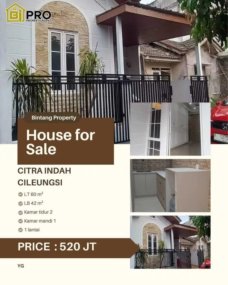 Rumah Baru Siap Huni – Citra Indah Cileungsi