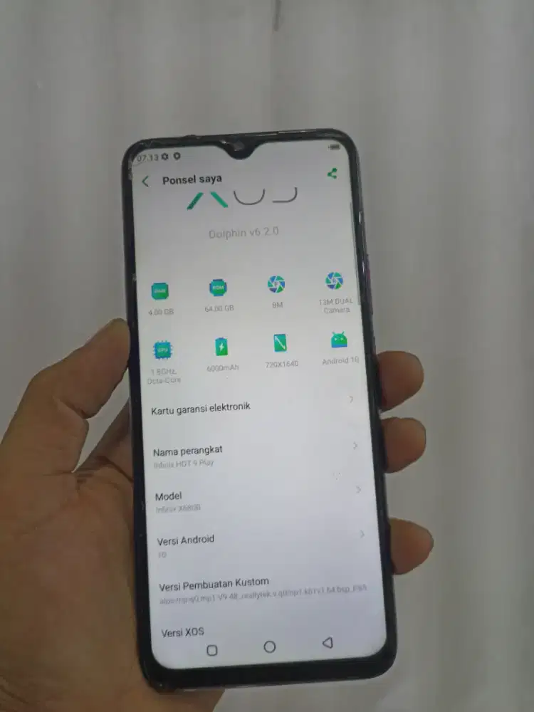 Infinix hot 9 play 4/64 hp cas