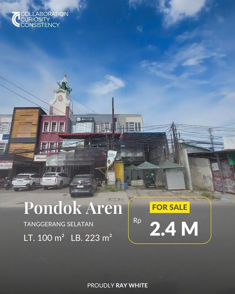 Dijual Murah Ruko di Jombang Raya Pondok Aren