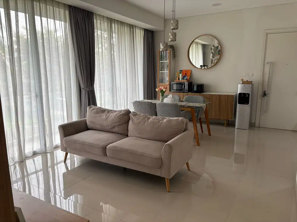 Dijual Apartemen 3BR Condovilla Rainbowspring Full Furnish Bisa Nego