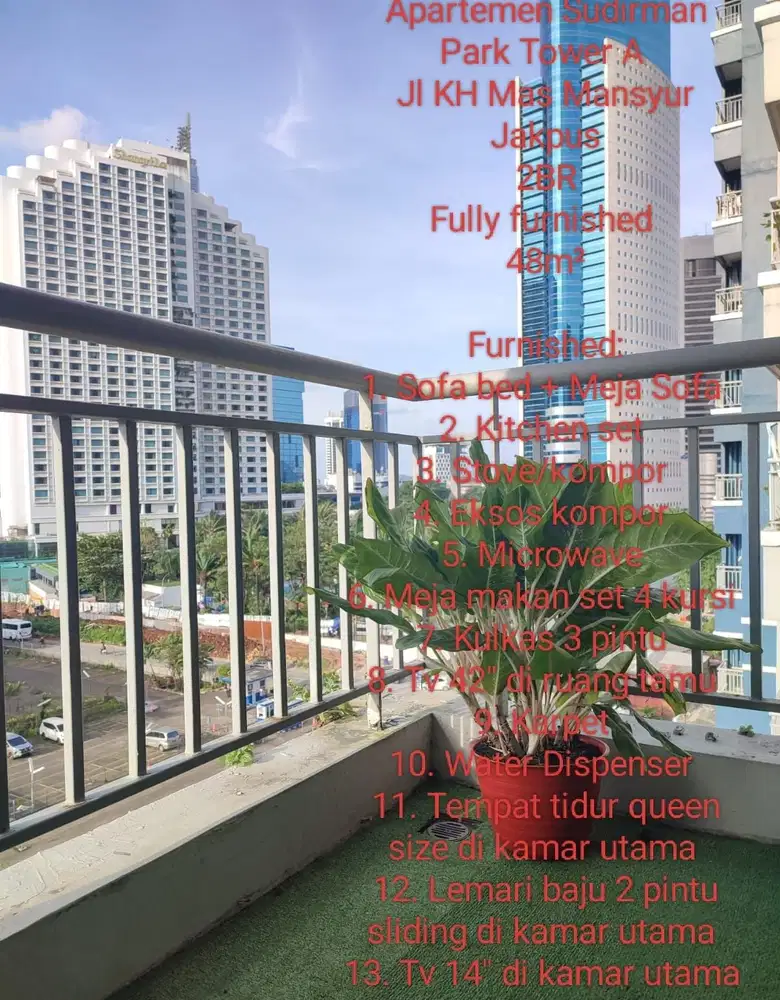 Dijual Apartemen Sudirman Park