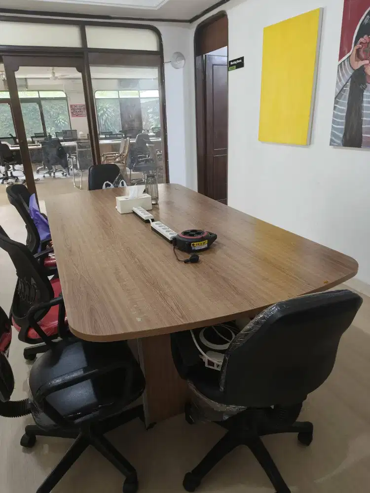 Meja Kerja Kantor Medium Walnut