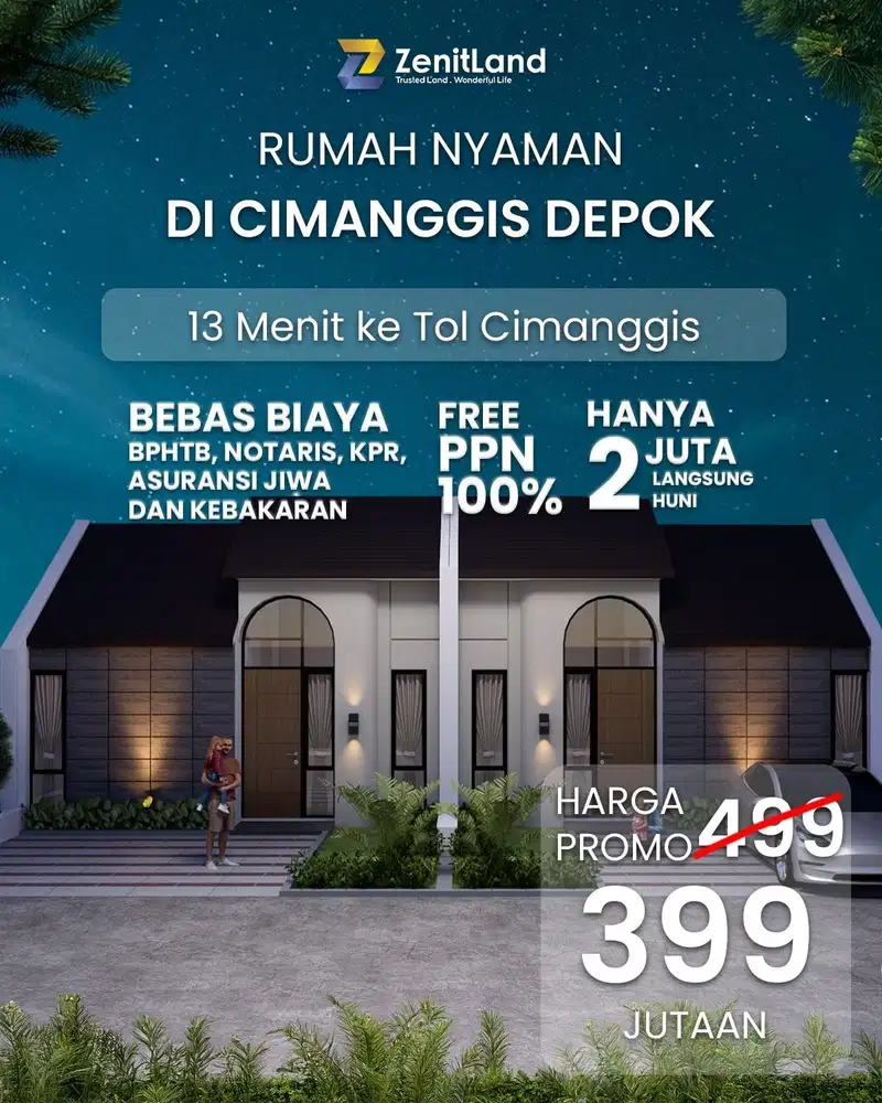 Rumah di wilayah strategis dengan harga Kompetitif