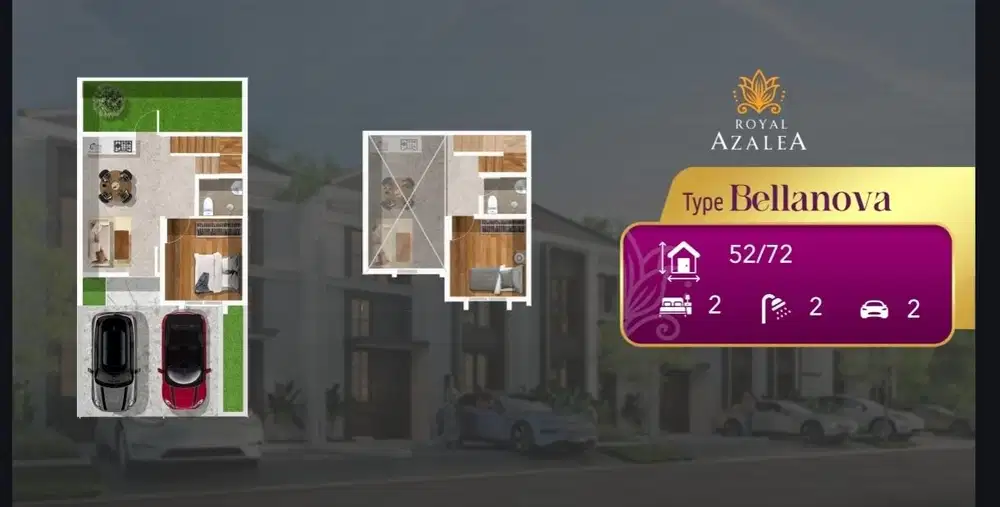 Rumah Modern Type Bellanova – Royal Azalea