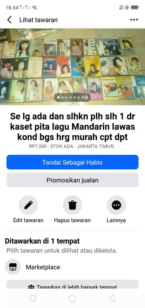 Se lg ada slhkn plh slh 1 dr kaset pita lagu Mandarin lawas murah sj