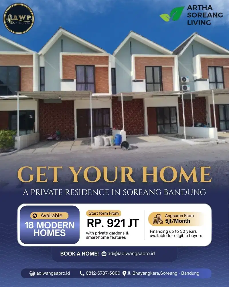 Artha Soreang Living Perumahan Dekat Toll Seroja Tanpa Dp Cukup 5Jt