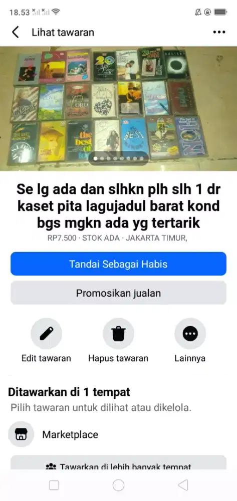 Se lg ada slhkn lh slh 1 dr kaset pita lagu lawas barat kond bgs murah