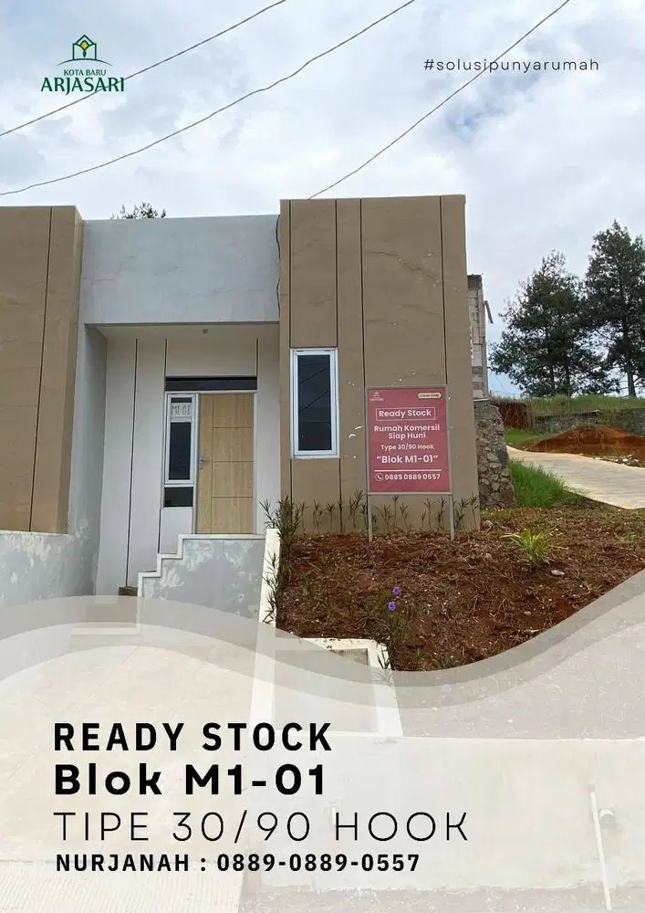 Rumah T. 30/90. Cicilan 1,6 juta. Kota Baru Arjasari. Banjaran