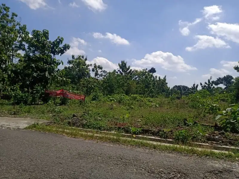 Dijual Tanah Pekarangan Bentuk Bagus Strategis Kota Wonosari