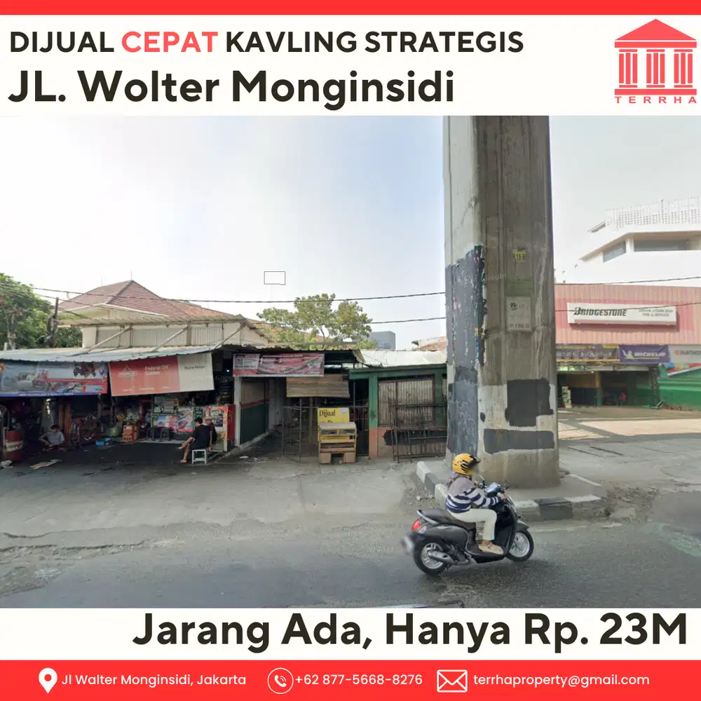 DIJUAL CEPAT Kavling Jl Wolter Monginsidi