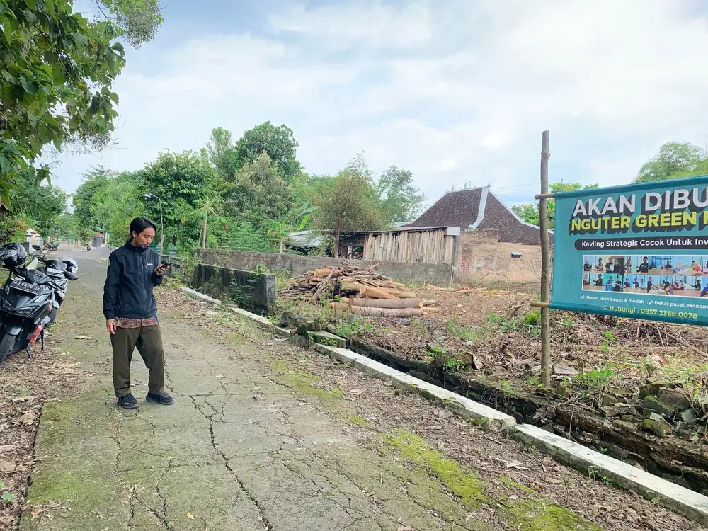 KAVLING MURAH BARAT PASAR NGUTER COCOK UNTUK INVESTASI