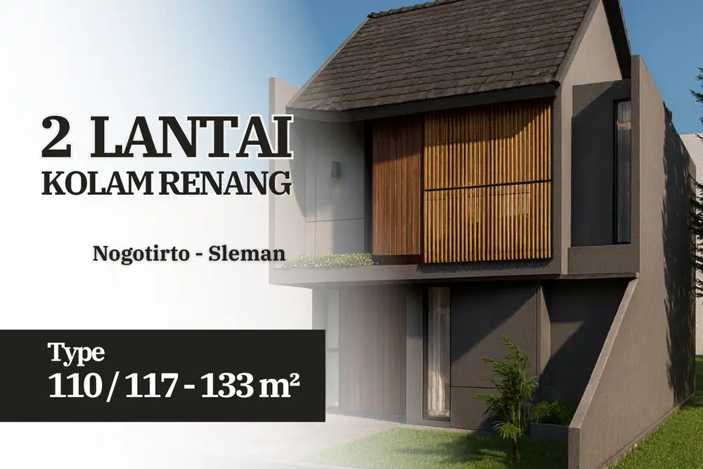 Nogotirto Jalan Kabupaten, Jogja dekat Exit Tol, 2 Lantai, 3KT 3 KM