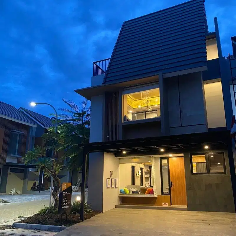 rumah 2 lantai tipe 100 konsep Korea