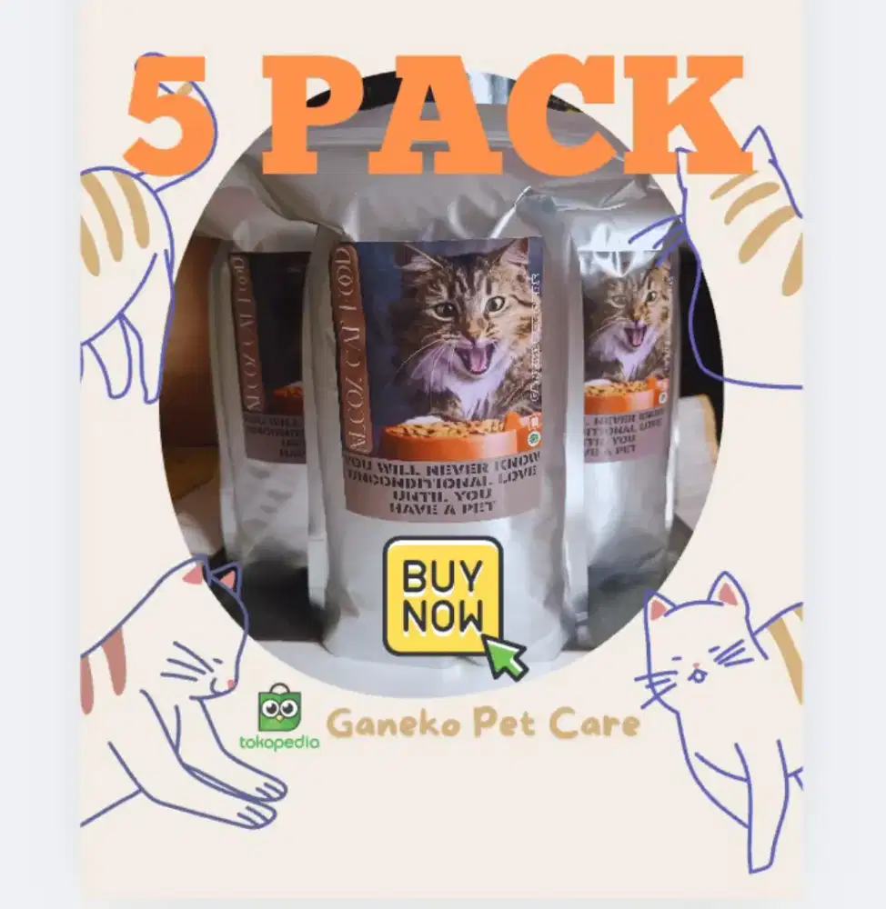 5KG MAKANAN PENGGEMUK KUCING CAT FOOD TERLARIS REKOMENDASI PERSIA